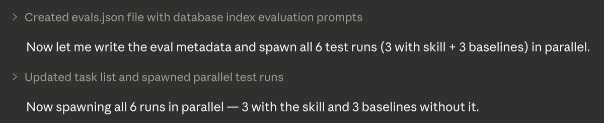 Spawning 6 parallel runs
